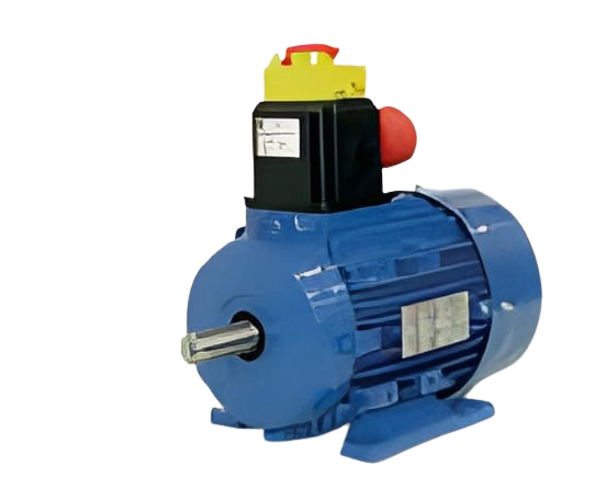 Three-phase motors with switch