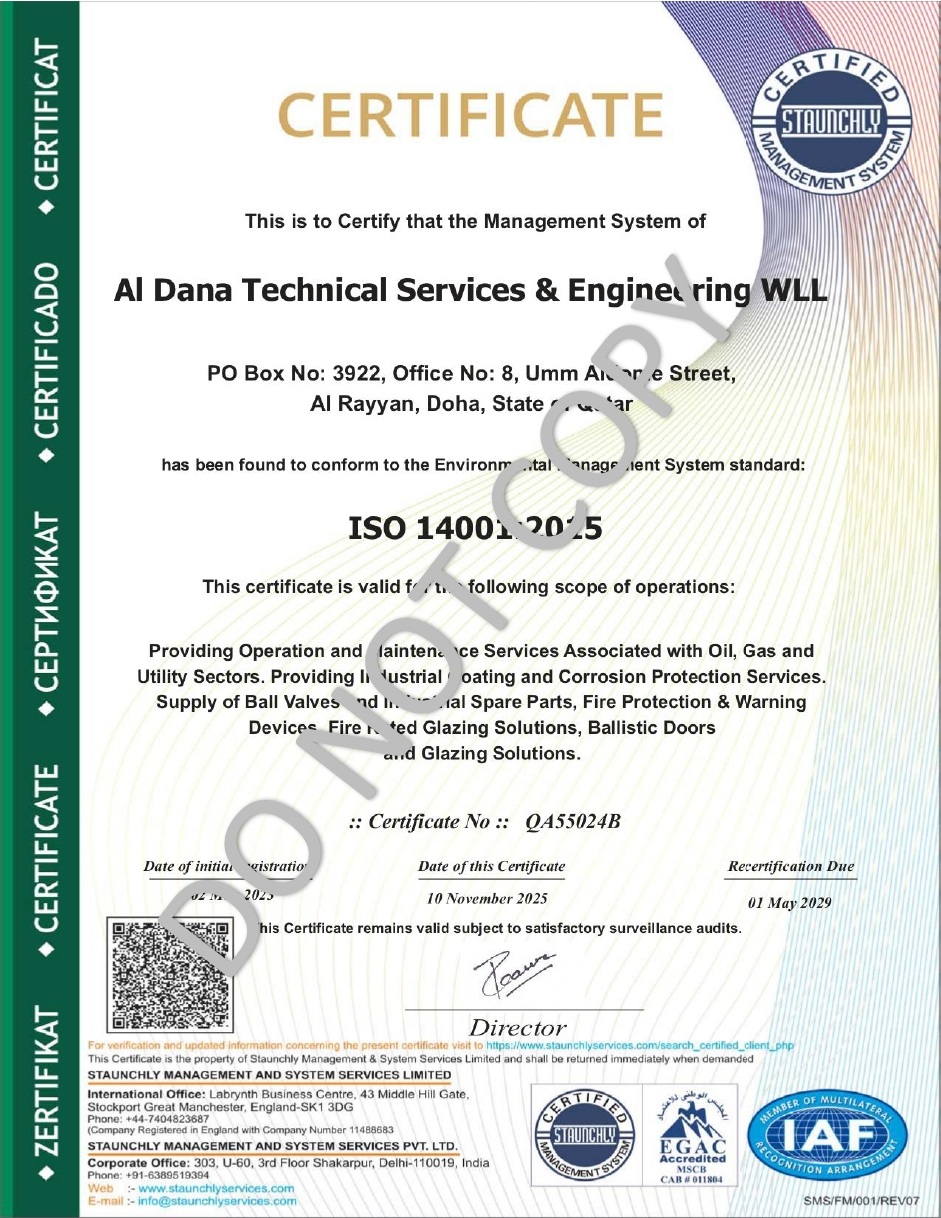 ISO Certificate