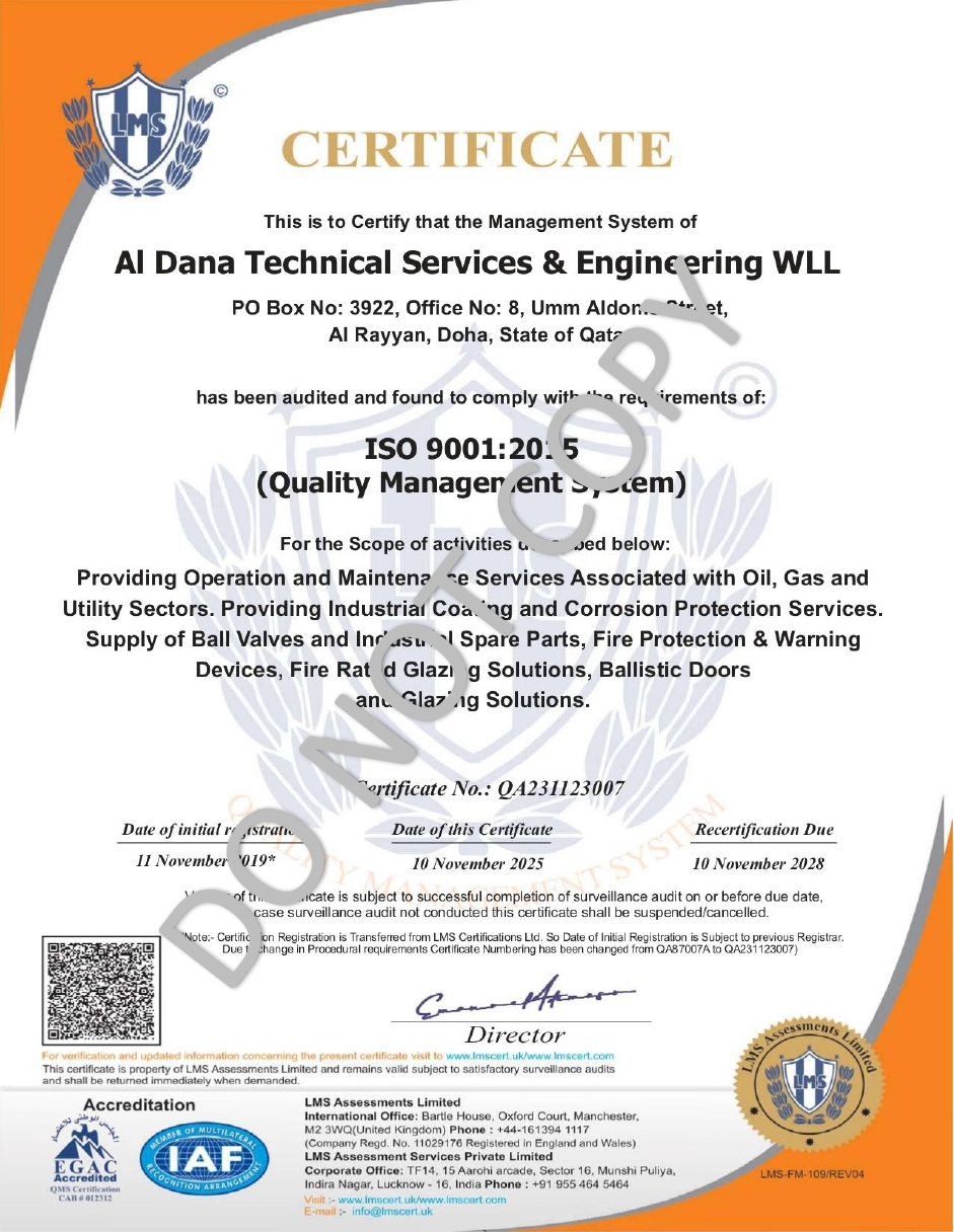 ISO Certificate