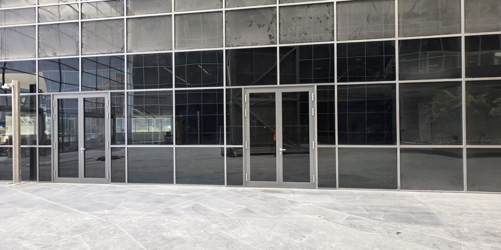 Atria Building Lusail – Aluminium Glazed Doors & Fixed Glass Partitions | Al Dana Technical Services & Engineering W.L.L